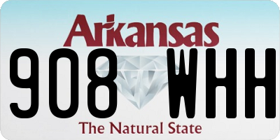 AR license plate 908WHH