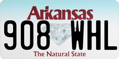 AR license plate 908WHL