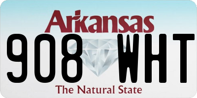 AR license plate 908WHT