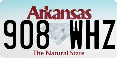 AR license plate 908WHZ