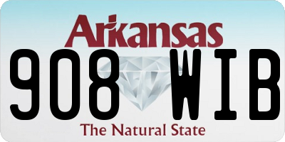 AR license plate 908WIB