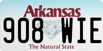 AR license plate 908WIE