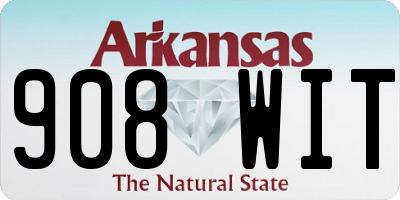 AR license plate 908WIT
