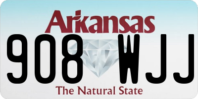 AR license plate 908WJJ
