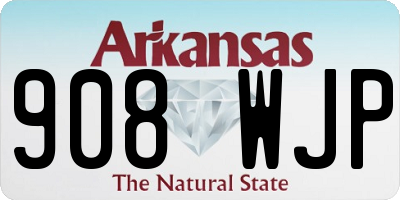AR license plate 908WJP