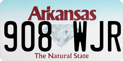 AR license plate 908WJR