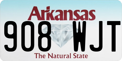 AR license plate 908WJT