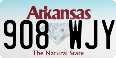 AR license plate 908WJY