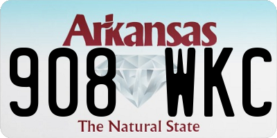 AR license plate 908WKC