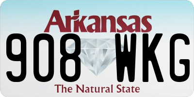 AR license plate 908WKG