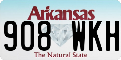 AR license plate 908WKH
