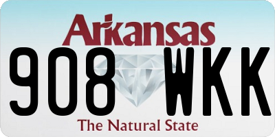 AR license plate 908WKK