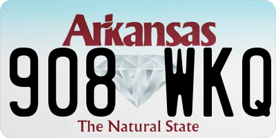AR license plate 908WKQ
