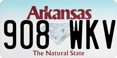 AR license plate 908WKV
