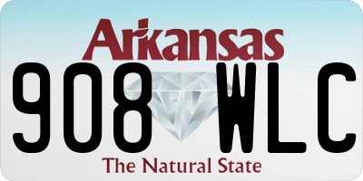 AR license plate 908WLC