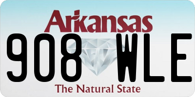 AR license plate 908WLE