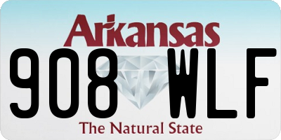 AR license plate 908WLF