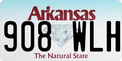 AR license plate 908WLH