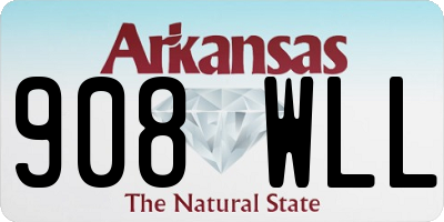 AR license plate 908WLL