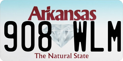 AR license plate 908WLM