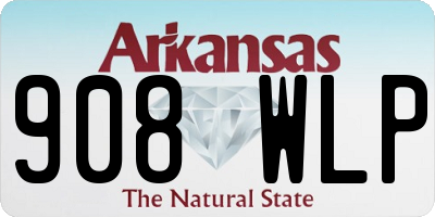 AR license plate 908WLP