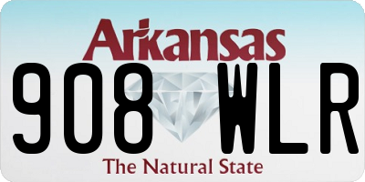 AR license plate 908WLR