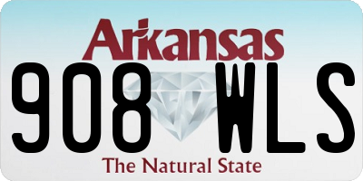 AR license plate 908WLS