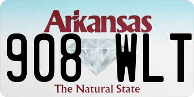 AR license plate 908WLT