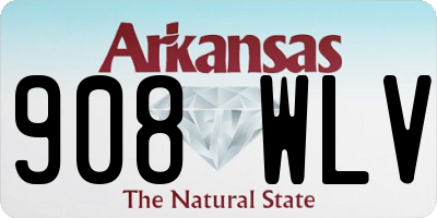 AR license plate 908WLV