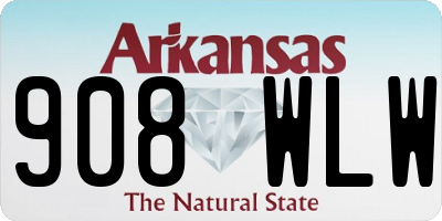 AR license plate 908WLW