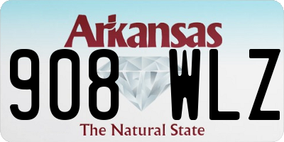 AR license plate 908WLZ