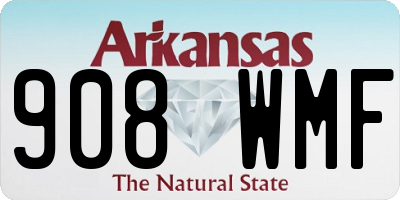 AR license plate 908WMF