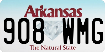 AR license plate 908WMG