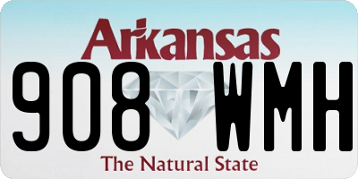 AR license plate 908WMH