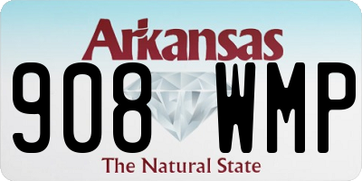 AR license plate 908WMP