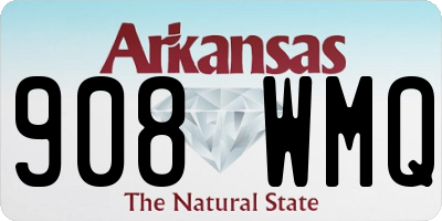 AR license plate 908WMQ