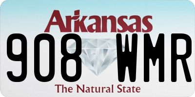 AR license plate 908WMR
