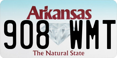AR license plate 908WMT