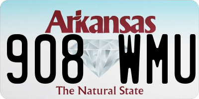 AR license plate 908WMU