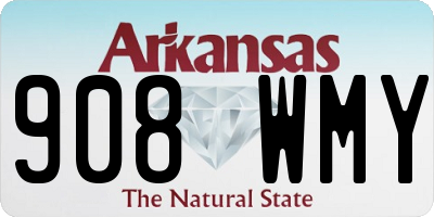 AR license plate 908WMY