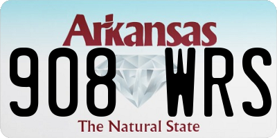 AR license plate 908WRS