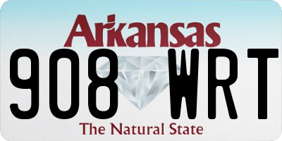 AR license plate 908WRT