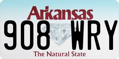 AR license plate 908WRY