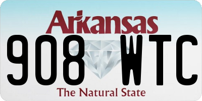 AR license plate 908WTC