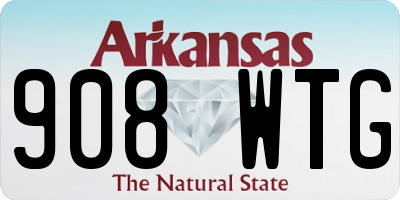 AR license plate 908WTG
