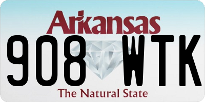 AR license plate 908WTK