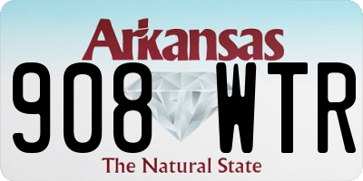 AR license plate 908WTR