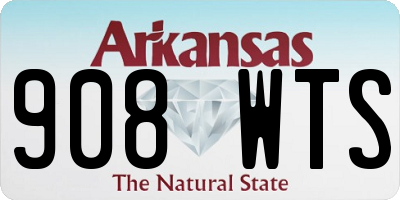 AR license plate 908WTS