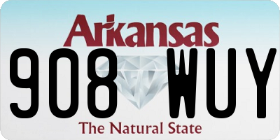 AR license plate 908WUY