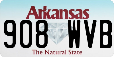 AR license plate 908WVB